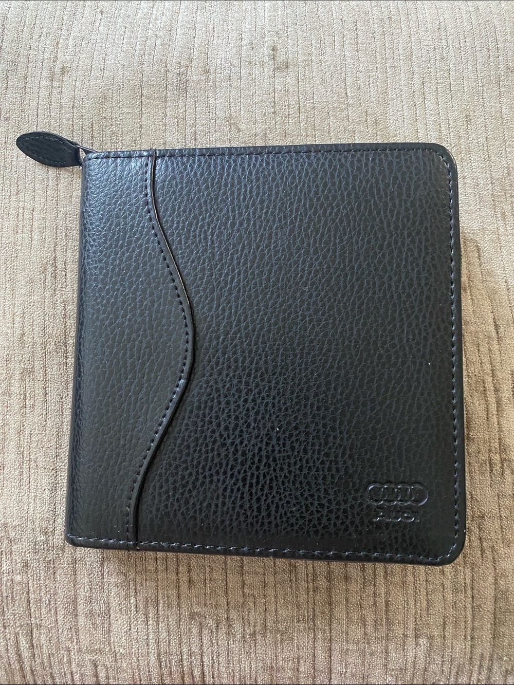 Audi Black Leather CD/DVD Wallet Case
